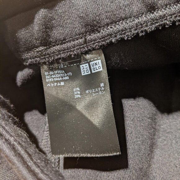 Uniqlo - U Sweat Pleated Leggings Pants 443247 | Large | Black - Picture 2 of 9
